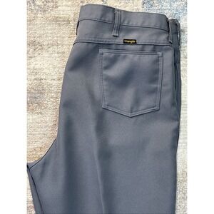 Vintage Wrangler Western Work Pants Mens 42x32 Gray Straight Leg Workwear